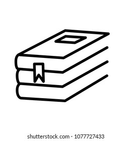 book - education icon vector