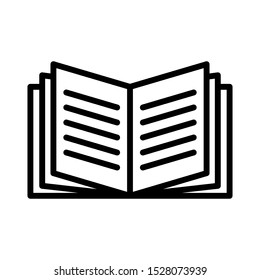 book - education icon vector design template