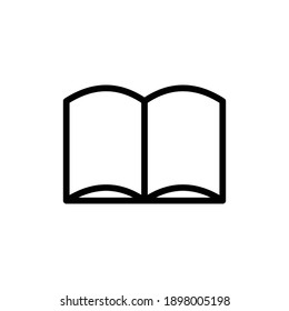 símbolo de símbolo del vector del icono de educación de libros