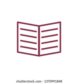 book education icon vector template