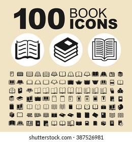 Book and education icons. Library pictogram. Learning vector graphic. Read design collection.