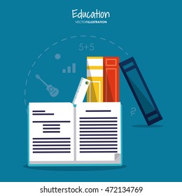 book education learning school icon. Colorful design. Vector illustration
