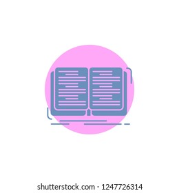 book, education, lesson, study Glyph Icon.