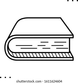 book for education line art icon