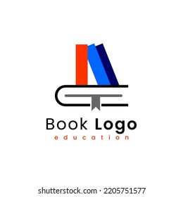 Book education logo design vector template