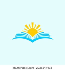Book Education logo icon design vector