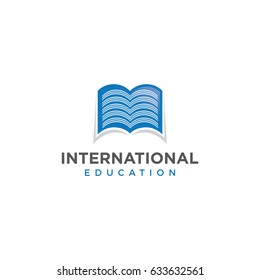 book education logo icon vector template