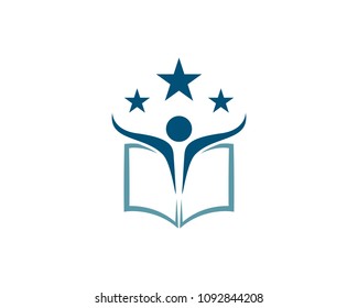 Book Education Logo Template vector illustration design