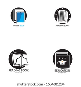 Book Education Logo Template vector illustration design