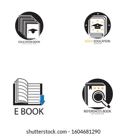Book Education Logo Template vector illustration design