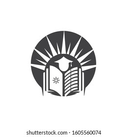 Book Education Logo Template vector illustration design