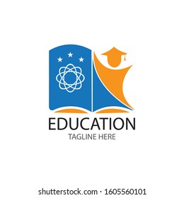 Book Education Logo Template vector illustration design