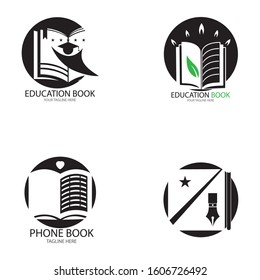 Book Education Logo Template vector illustration design