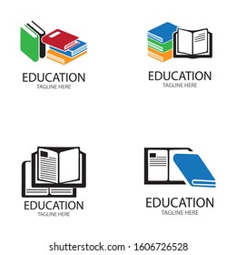 Book Education Logo Template vector illustration design