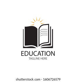 Book Education Logo Template vector illustration design