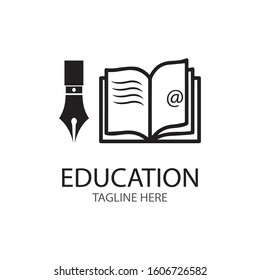 Book Education Logo Template vector illustration design