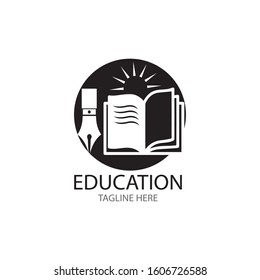 Book Education Logo Template vector illustration design