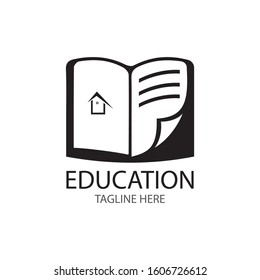 Book Education Logo Template vector illustration design