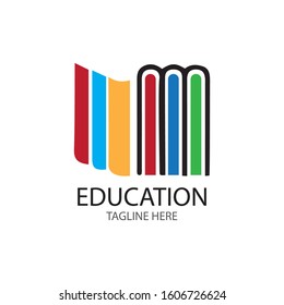 Book Education Logo Template vector illustration design