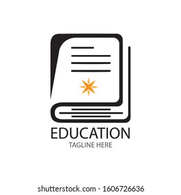 Book Education Logo Template vector illustration design