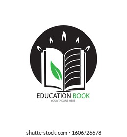 Book Education Logo Template vector illustration design