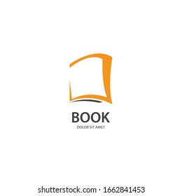 Book education Logo Template vector Illustration design
