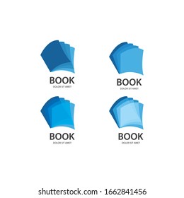 Book education Logo Template vector Illustration design