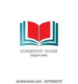 Book education Logo Template vector Illustration design