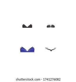 Book education Logo Template vector Illustration design