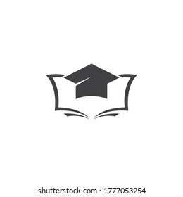 Book education Logo Template vector Illustration design