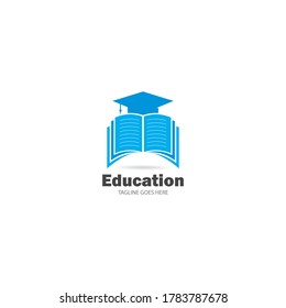 Book education Logo Template vector Illustration design