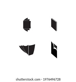 Book education Logo Template vector Illustration design