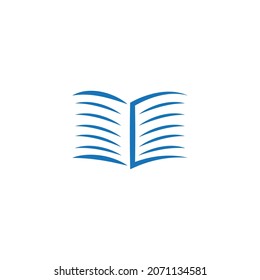 Logo-Vorlage für die Buchbildung, Vektordesign