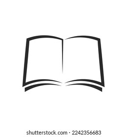 Diseño vectorial del logotipo de la educación del libro