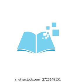 Book education logo template vector flat design