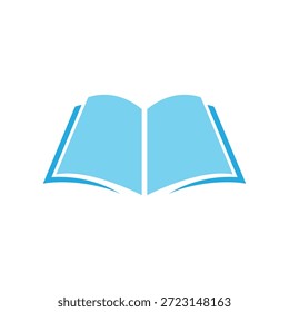 Book education logo template vector flat design