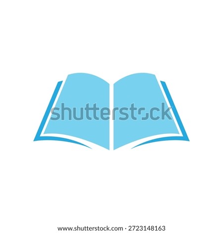 Book education logo template vector flat design