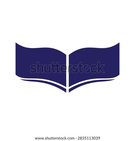 Book education logo template vector flat design