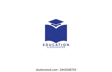 Book education logo vector illustration template.