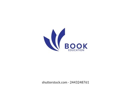 Book education logo vector illustration template.