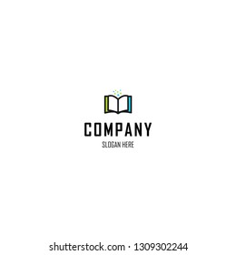 Book Education Minimalist Objective Abstract Creative Business Modern Logo