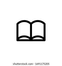 Book Education Outline Icon Vector Illustration
