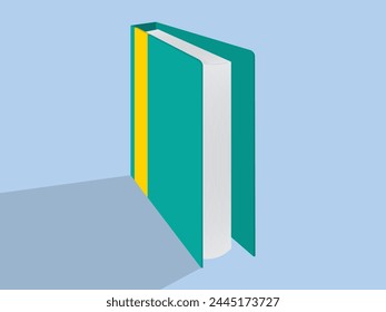 A book for education, pile of books and textbooks for reading and revision. Vector can use for infographic, banner, web design, poster. Vector illustration isolated for graphic and web design.