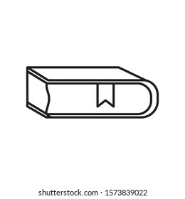 book education school learning online vector illustration thick line