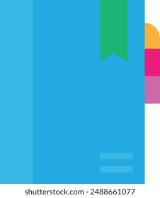 Book Education Study Icon Vector Flat Illustration