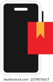Book Education Study Icon Vector Flat Illustration