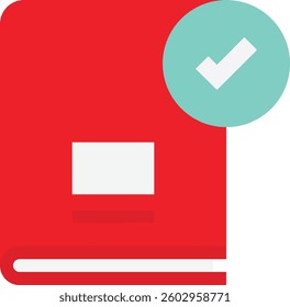 Book Education Study Icon Vector Flat Illustration