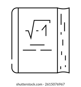 book educational line icon vector. book educational sign. isolated contour symbol black illustration
