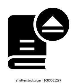 book eject vector glyphs icon