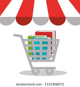 book electronic with elearning concept